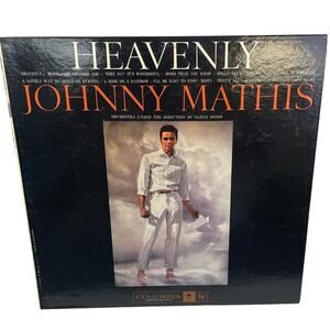 Vintage 1959 Johnny Mathis Heavenly Glen Osser Music LP Vinyl Record